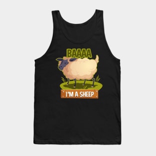 BAAA I'm A Sheep Tank Top